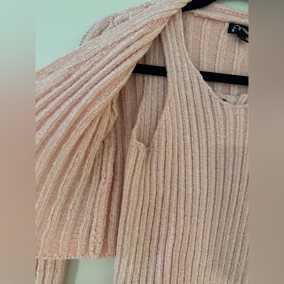 Pink Ribbed Sweater Set - Picture 2 of 2